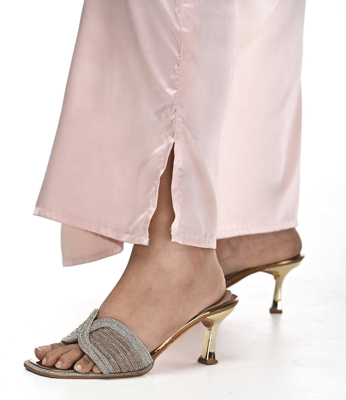 Elora Blush Pink SATIN Dress