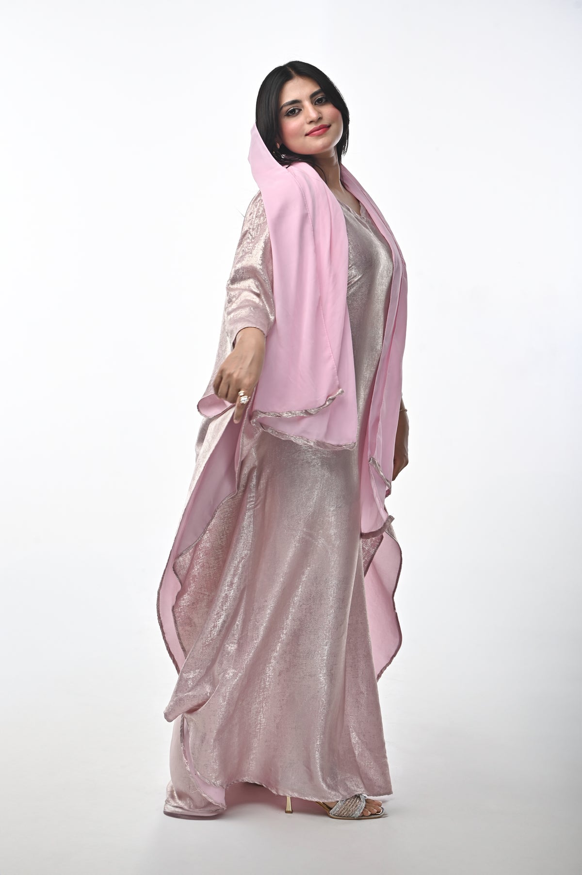 Butterfly ABAYA - Blush Pink