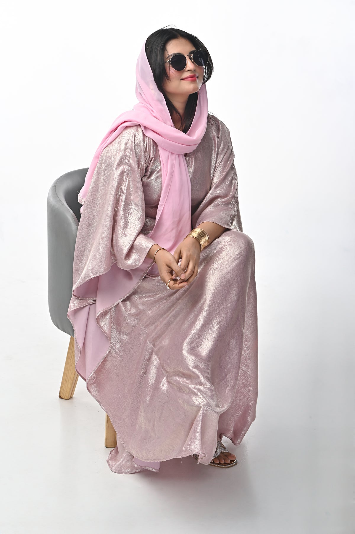 Butterfly ABAYA - Blush Pink