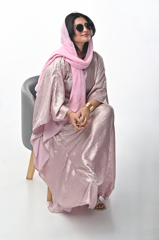 Butterfly ABAYA - Blush Pink