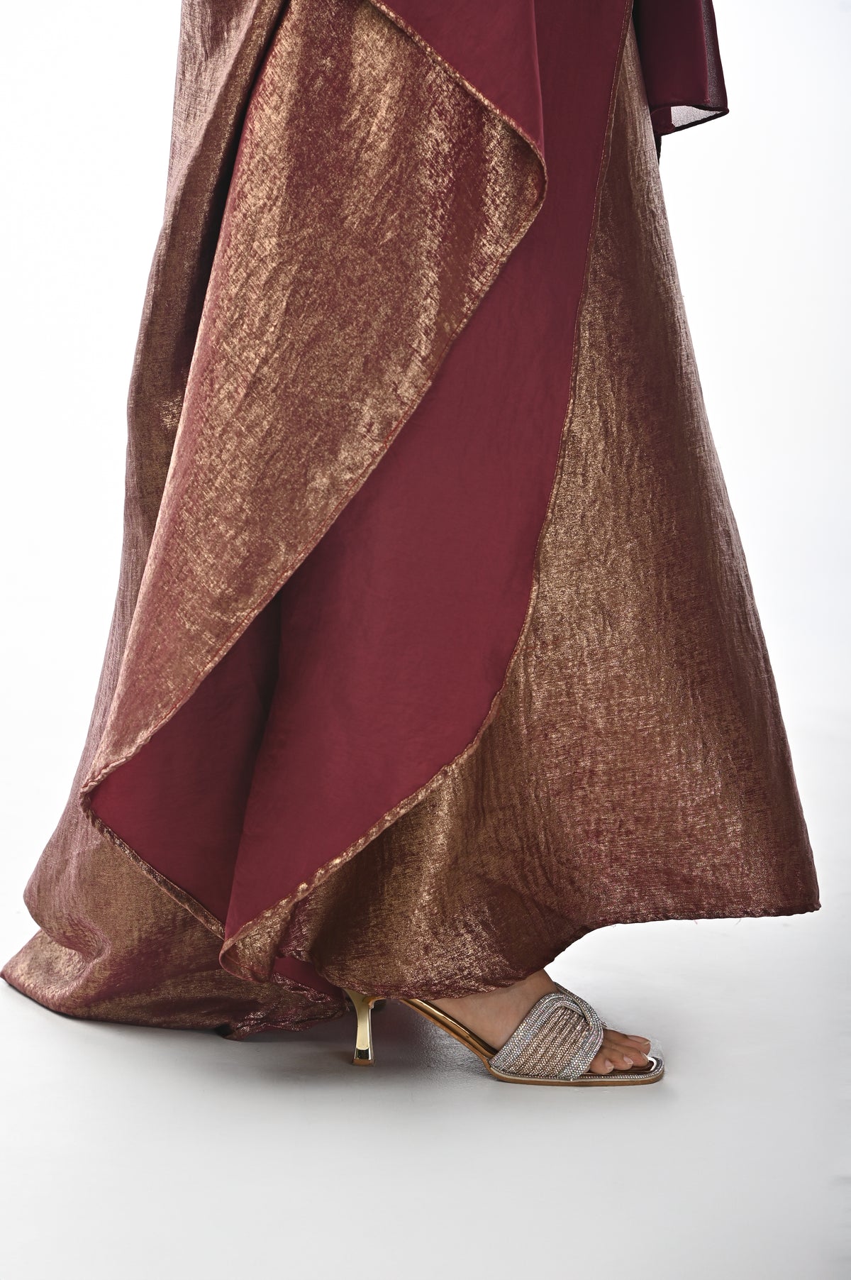 Butterfly ABAYA - Plum Metallic
